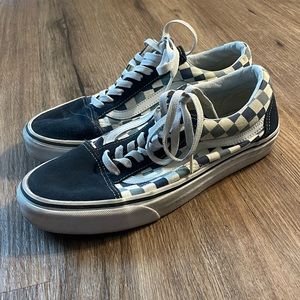 Blue Checkered Old Skool Vans